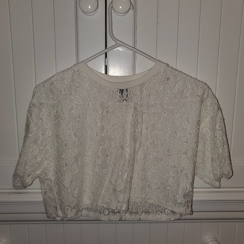 Lace crop top